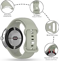 Vista 50 de Band Compatible with Google Pixel Watch 1/2/3/4 (41mm), Soft Silicone Sport Replacement Straps Bracelet for Google Pixel Watch 41mm