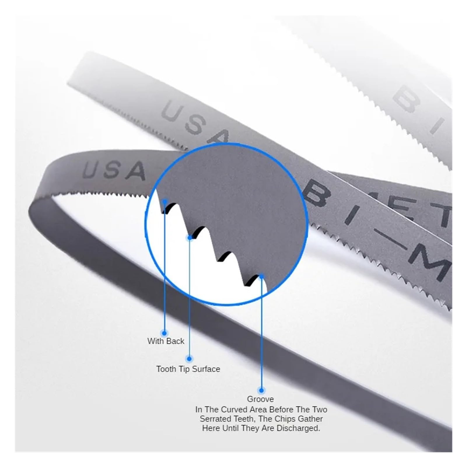 Lama for sega M42 personalizzabile | 1640x13x0,6x6/6-10/10/8-12/14/14-18/24Tpi Passo multi-dente-1/2/3Pc(2Pcs,14-18 Tpi)