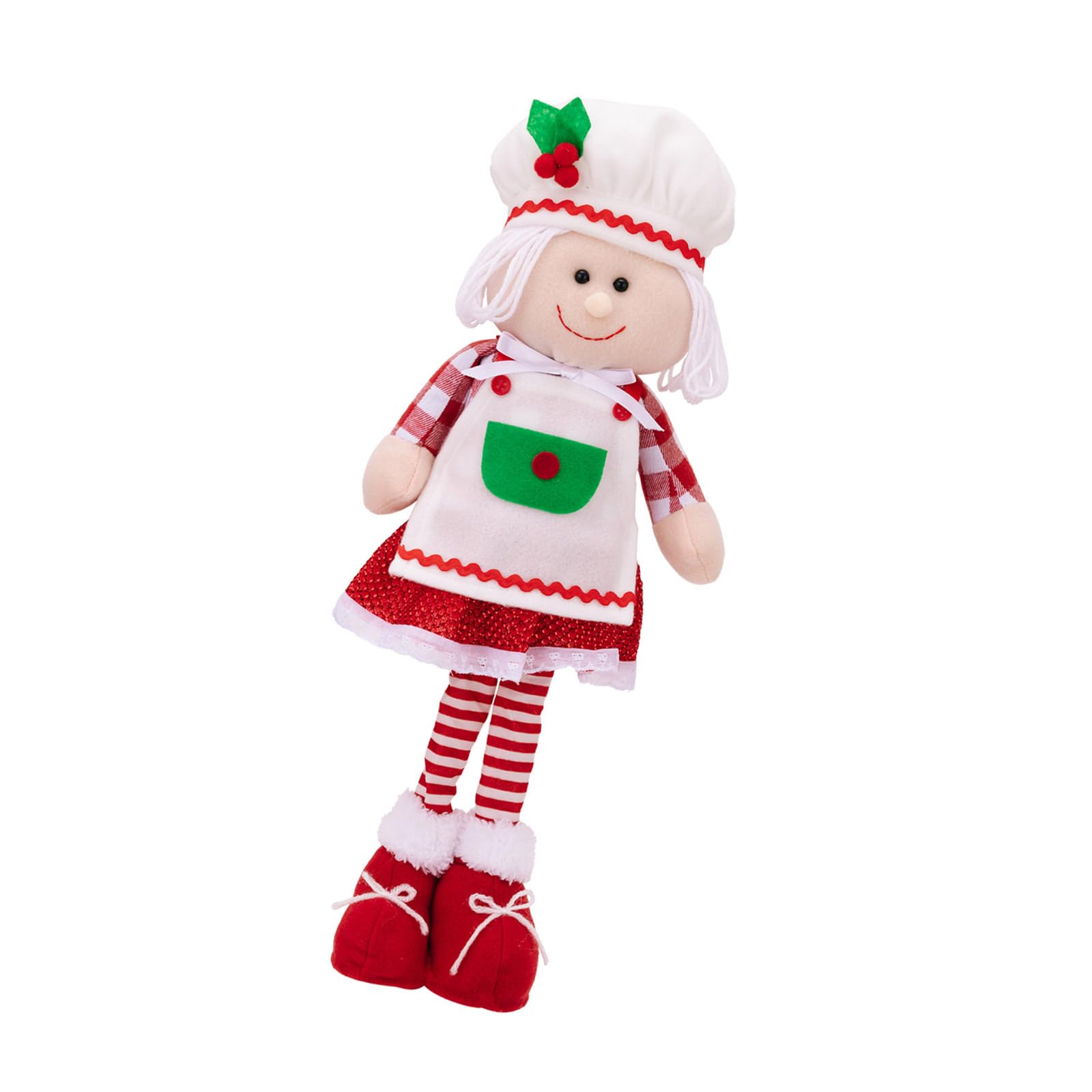 Buxuaaaa Stretchable Cook Caps Dolls Soft Fabric Homes Accessory Homes Cook Hat Figurine Gnomes Plush Unique Dolls Ornament Door Window Ornament