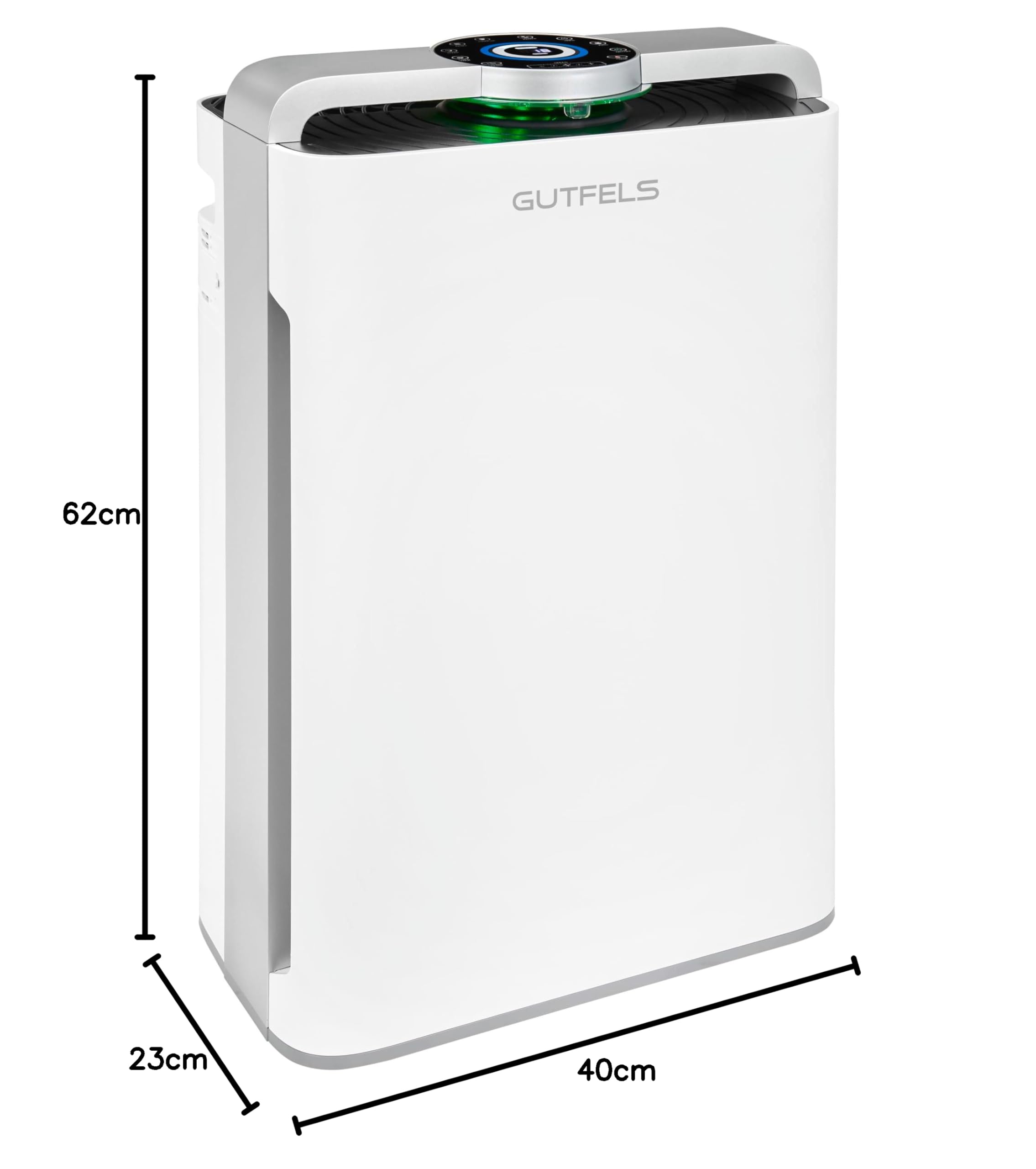Luftreiniger und Luftbefeuchter 2-in-1, HEPA-14, UV-C | 7-Fach-Filtration, 488 m³/h CADR, bis 70 m², 1,7-L-Tank, Fernbedienung, leise 18–55 dB