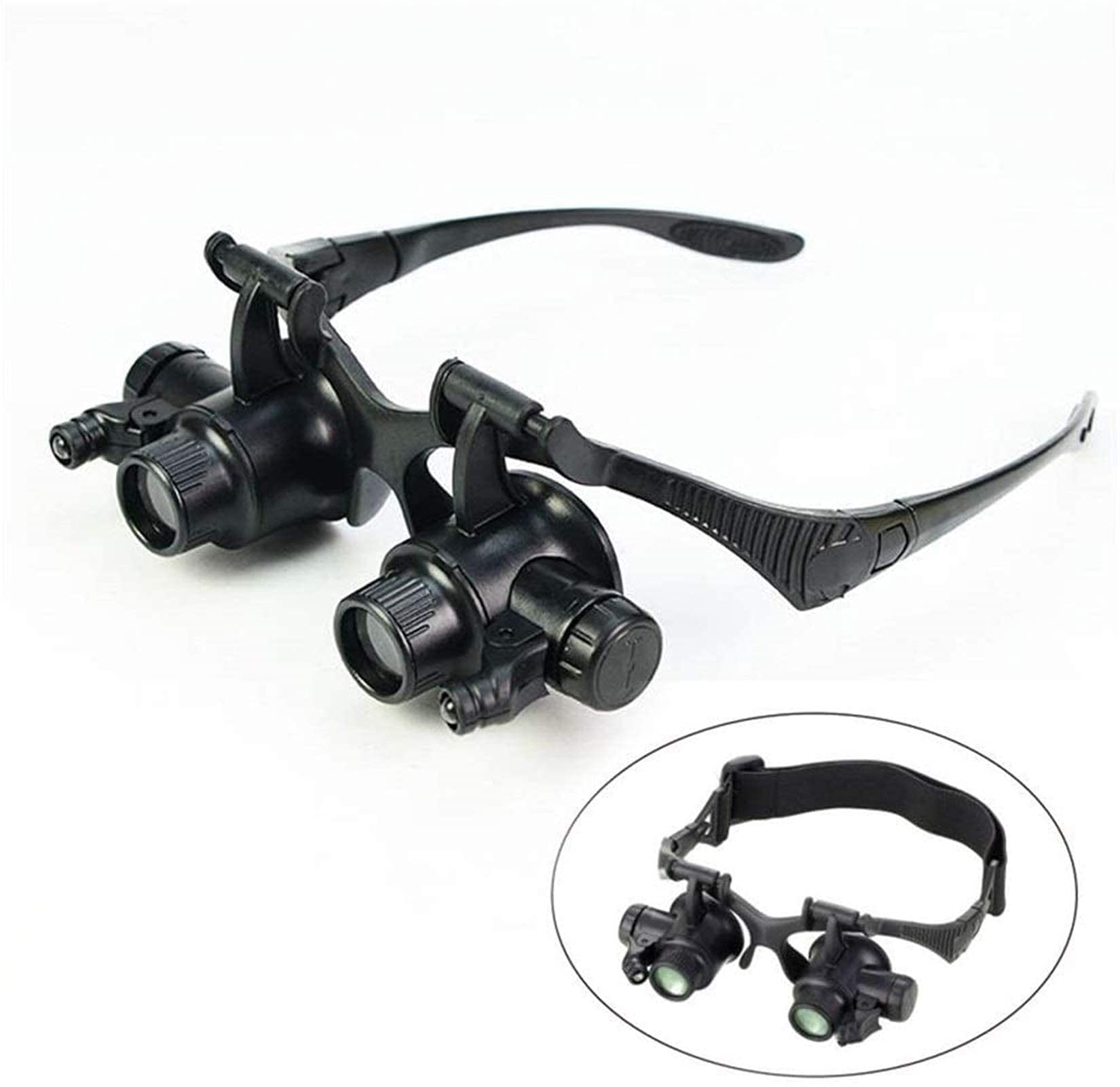 Lupa De Diadema, Gafas De Aumento Iluminadas Para La Cabeza, Lupa De Diadema Para Leer, Lupa Para Joyería, Reloj, Reparación Electrónica, Lupa Para Leer, Lupa Para Joyería, Pasatiempos, Lectura, Joye