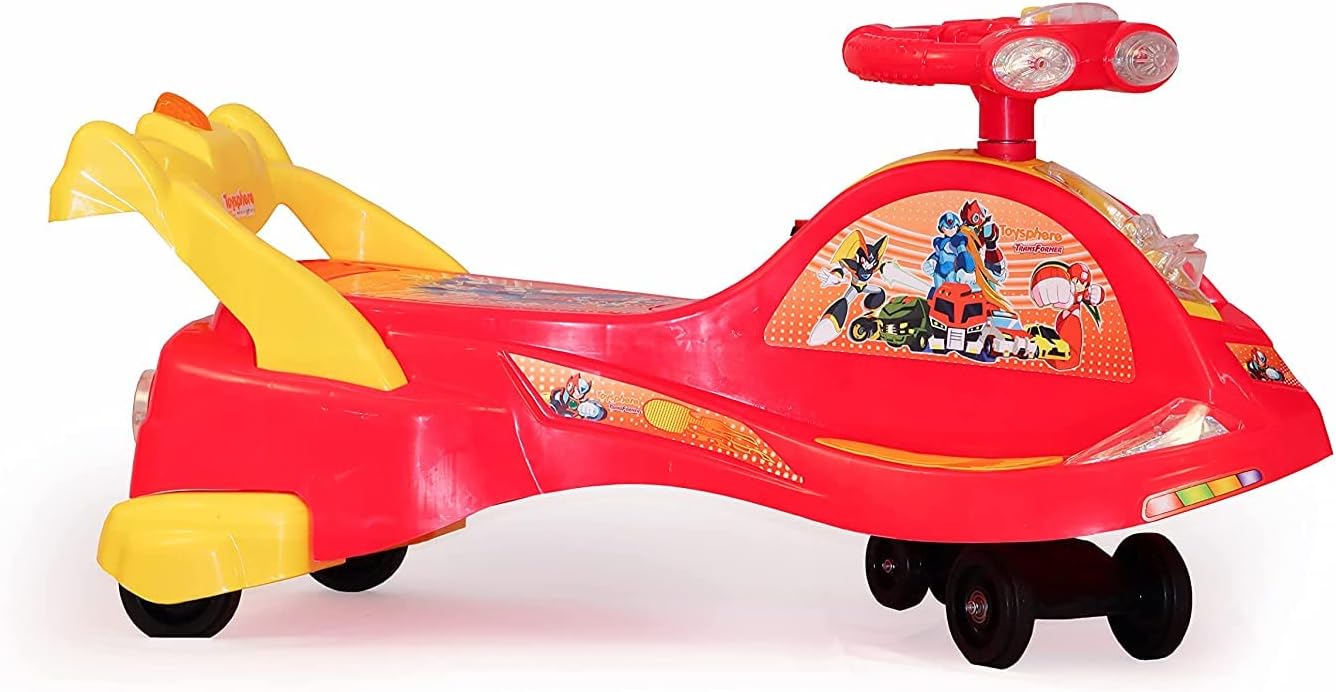 CuteSo Kids Tricycle Convertible Kid's Trike with Parental Adjust Push Handle & Children Safety Seat Belt Kid's Ride Outdoor | Suitable for Boys & Girls (Dark Red)