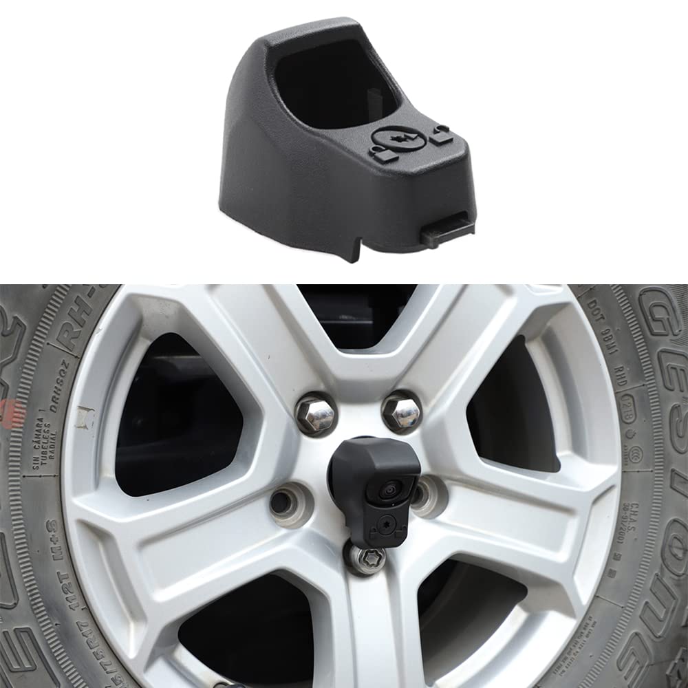 JUNLELI Reversing Rear Camera Decoration Cover Trim for Jeep Wrangler JL 2018 2019 2020 2021 2/4-Door ABS Black Car Exterior Accessories