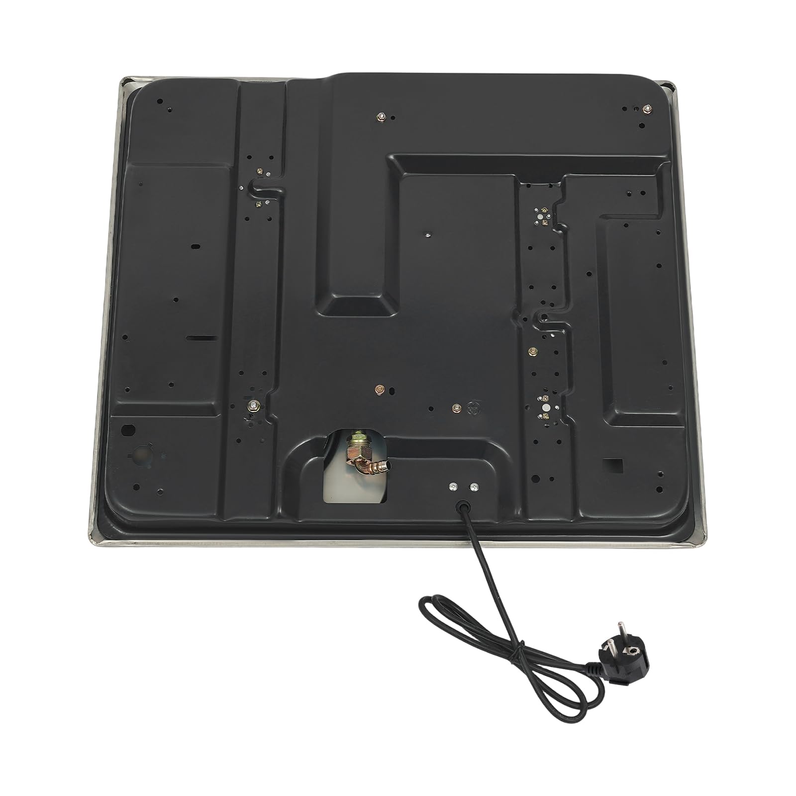 ROGONPDK Plaque de cuisson à gaz à 4 feux, 3 gaz + 1 plaque électrique, cuisinière à gaz avec protection contre les pannes de flamme, en acier inoxydable, encastrable, plaque de cuisson à gaz - 3