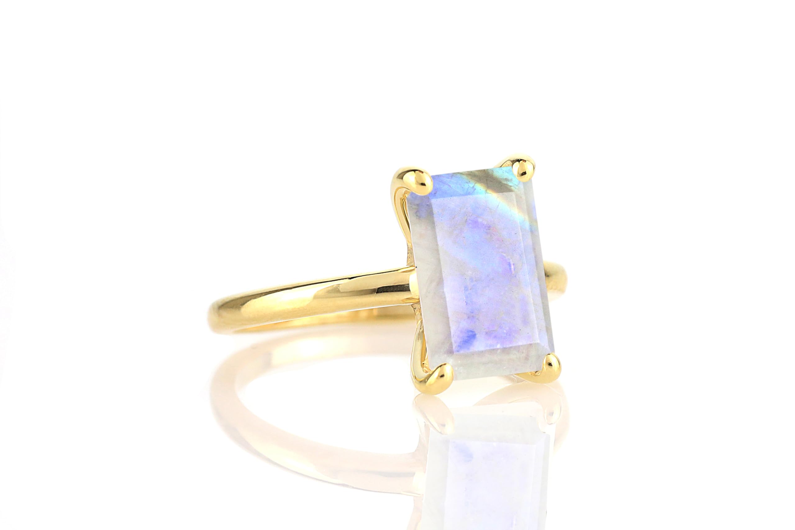 Mondstein Ringe für Frauen in 14k Gold-gefüllten Band - Adorable Juni Geburtsstein für Versprechen Ringe, Boho Ringe, Geburtstag Ringe - mit Kasten