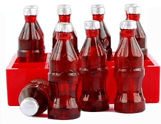 12PCS Cola Soda Bottle+1 Trunk Miniature Dollhouse Accessorise for Christmas