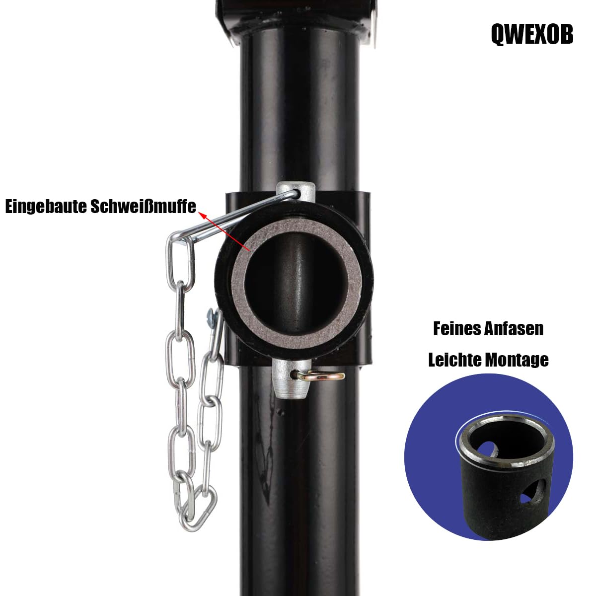 2X Ausdrehstütze klappbar 800kg Abstellstütze 530-900mm Stützfuß Anhänger
