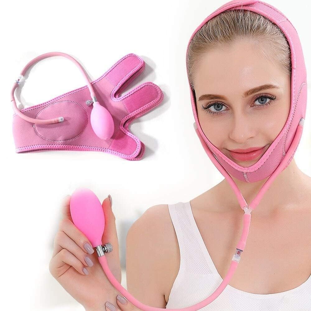 Women Facial Slimming Strap V Line Face Lift Belt Double Chin Reducer Face Shaping Beauty Band Adjustable Chin Support Wrap for Jawline Tightening and Skin Care Use 1 Pcs-image-0