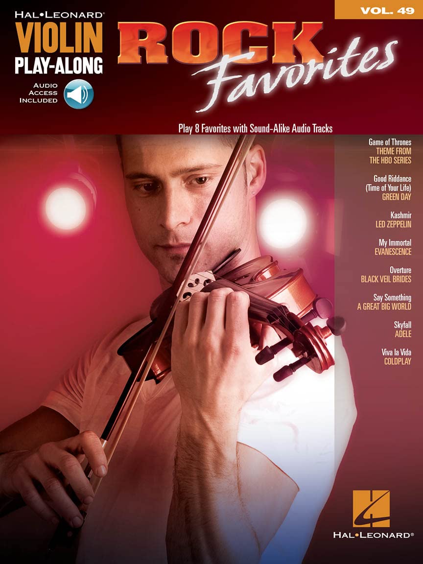 Violin Play-Along Volume 49: Rock Favorites (Hal Leonard Violin Play-Along) (Includes Online Access Code)