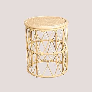 Table De Chevet, Table De Chevet - Table D'appoint Ronde Avec Tiroirs