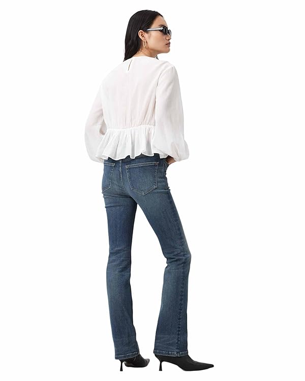 AllSaints Women's Haldan Slim Bootcut Washed Indigo Size 27 by AllSaints - Image 5