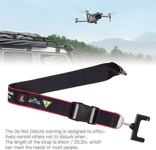Miniatura 2 de Dilwe Cordón de control remoto para dron, diseño de mosquetón, correa para colgar de advertencia de seguridad, cuerda para el cuello para Mavic Air