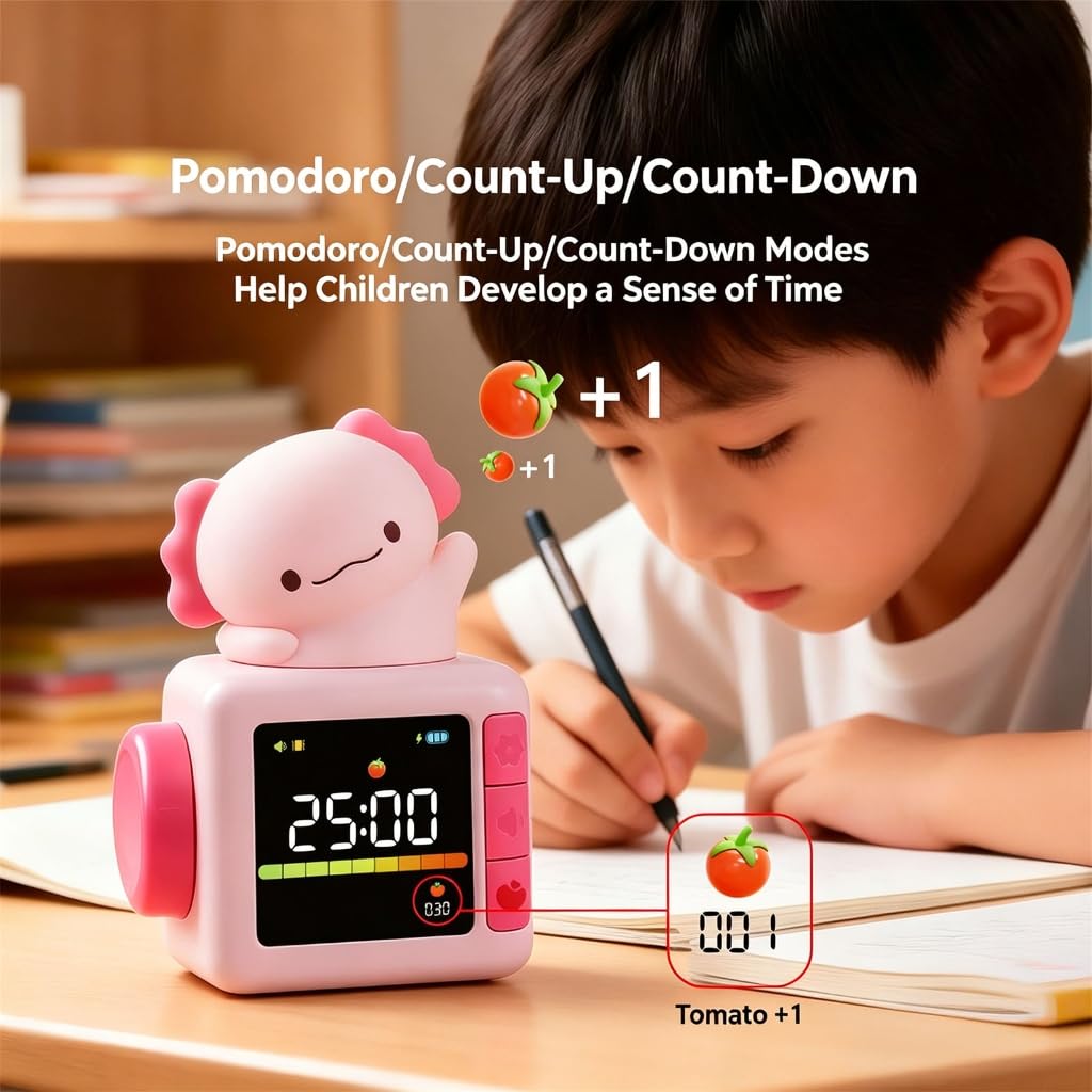 Reloj despertador multifuncional con luz nocturna de ruido blanco para niños que estudian el sueño