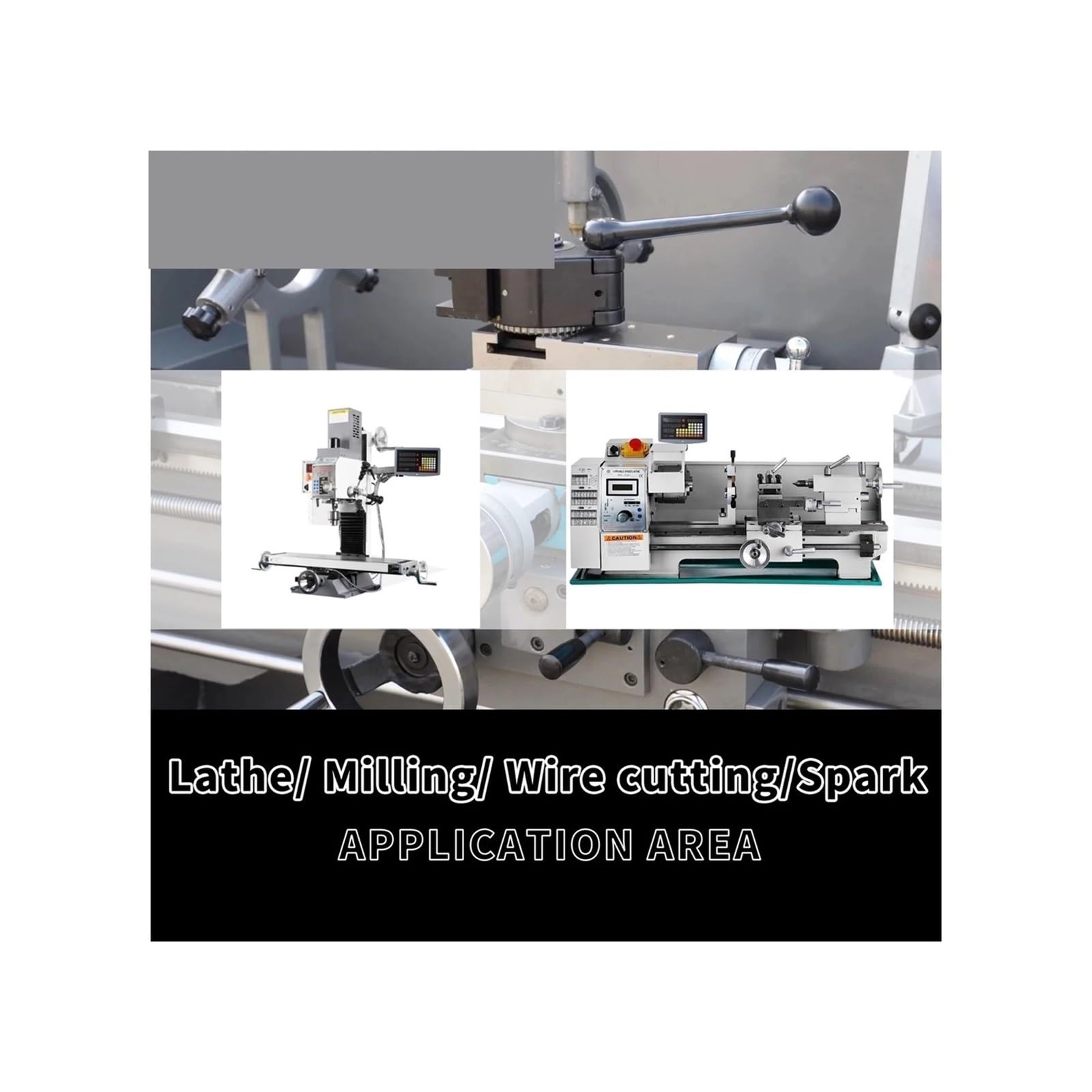 OPFVUJIKX Codificador DRO ABZ de 5 micras con e Lineal de Alta precisión de 0,005 mm y Regla de Rejilla óptica de 850 mm, 900 mm, 950 mm y 1000 mm.(Travel 900mm)
