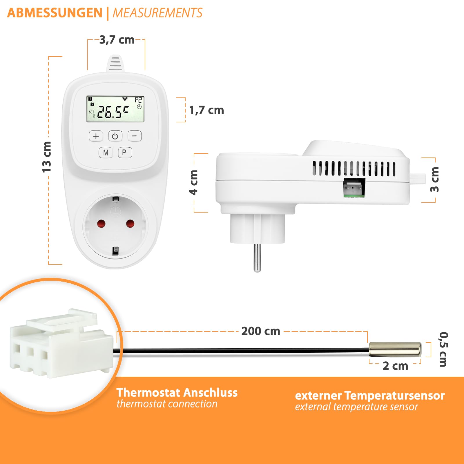 Prise intelligente Thermostat numérique WiFi Régulateur d'espace pour chauffage au sol Radiateur