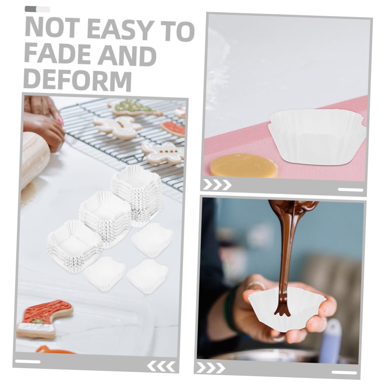 Pirottini di Carta Bianco per Cupcake da 2000 Pezzi, Resistente All'olio senza Sbiadimento, Forma Bella per Bridal Shower e Wedding