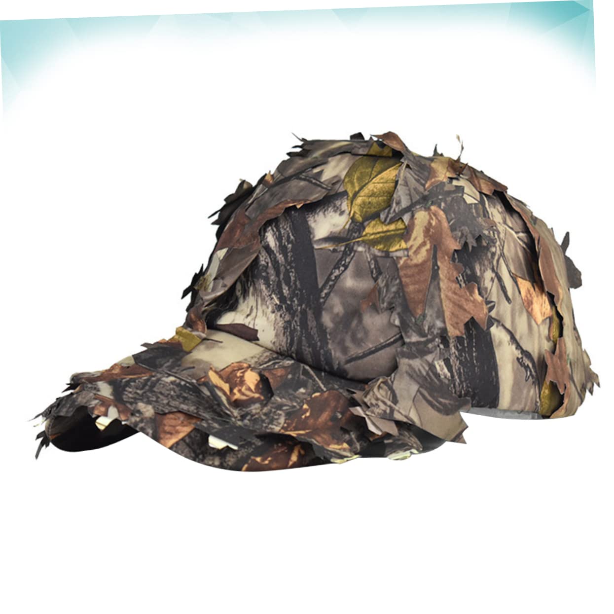 BESPORTBLE Gorra de béisbol de Camuflaje Senderismo Bosque Sol Sombreros para Hombres Tapa Largo Cubrir Gorras Deportivas Gorra de Hoja de la Selva Gorras de Pesca al Aire Yellow