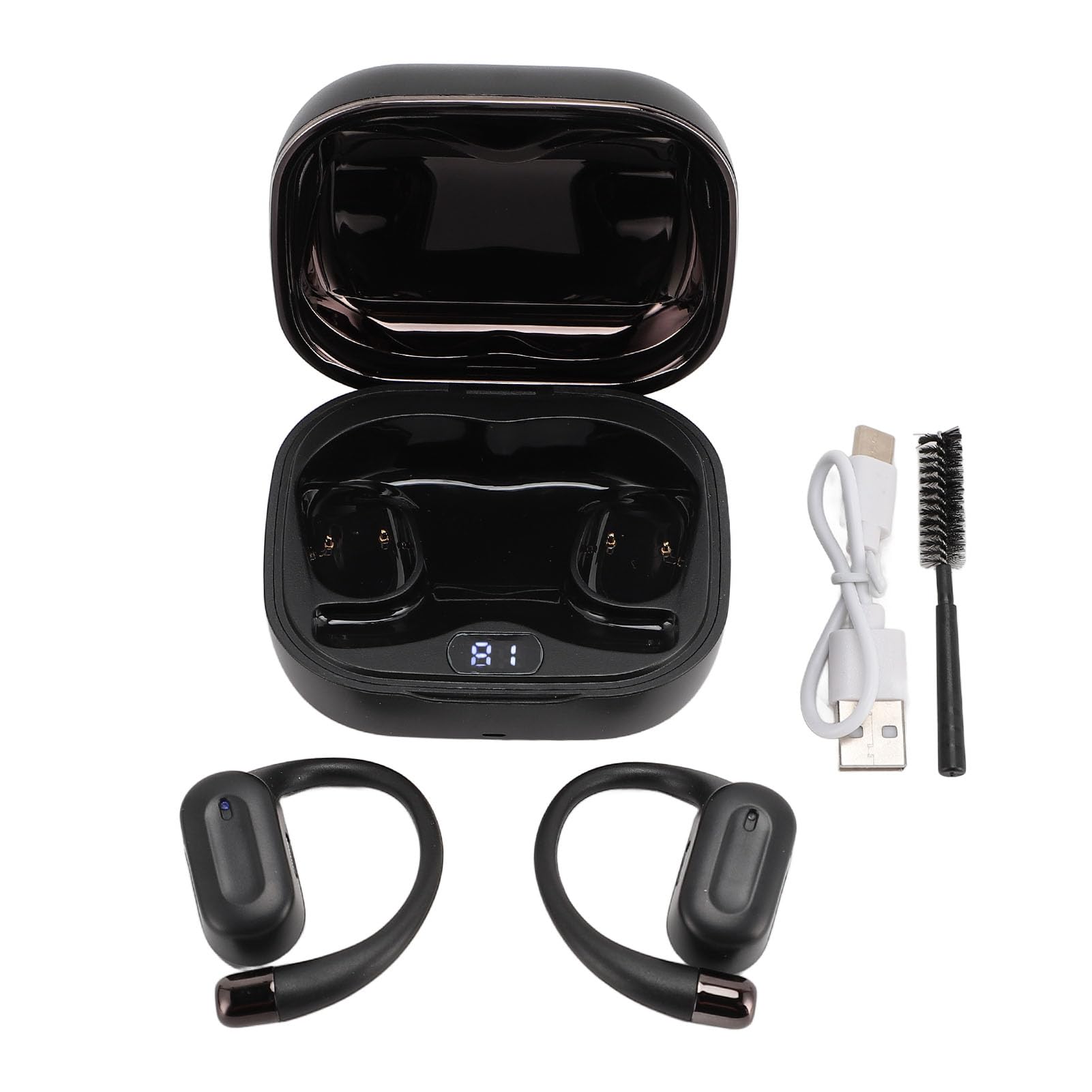 Auricolari Traduttore di Lingua 5.4 Cancellazione del Rumore Stereo Wireless Reale per Chiamate Musicali Sociali, Input di 133 Lingue e Traduzione APP per Viaggiatori