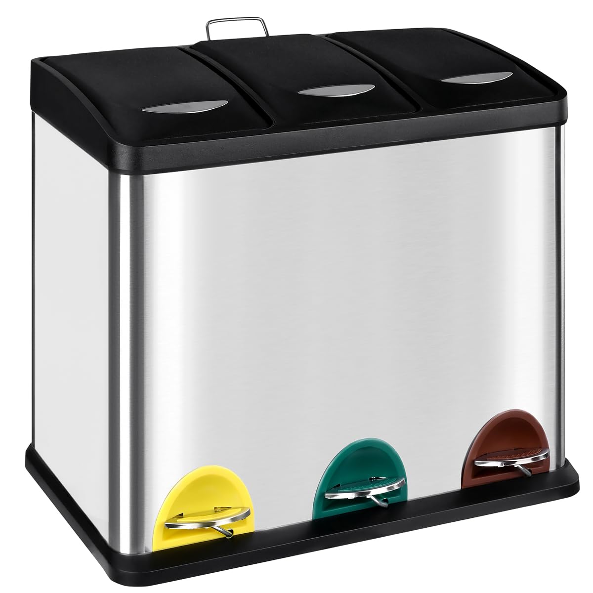 Cubo De Basura Cocina Cubo De Basura 24L Acero Inoxidable