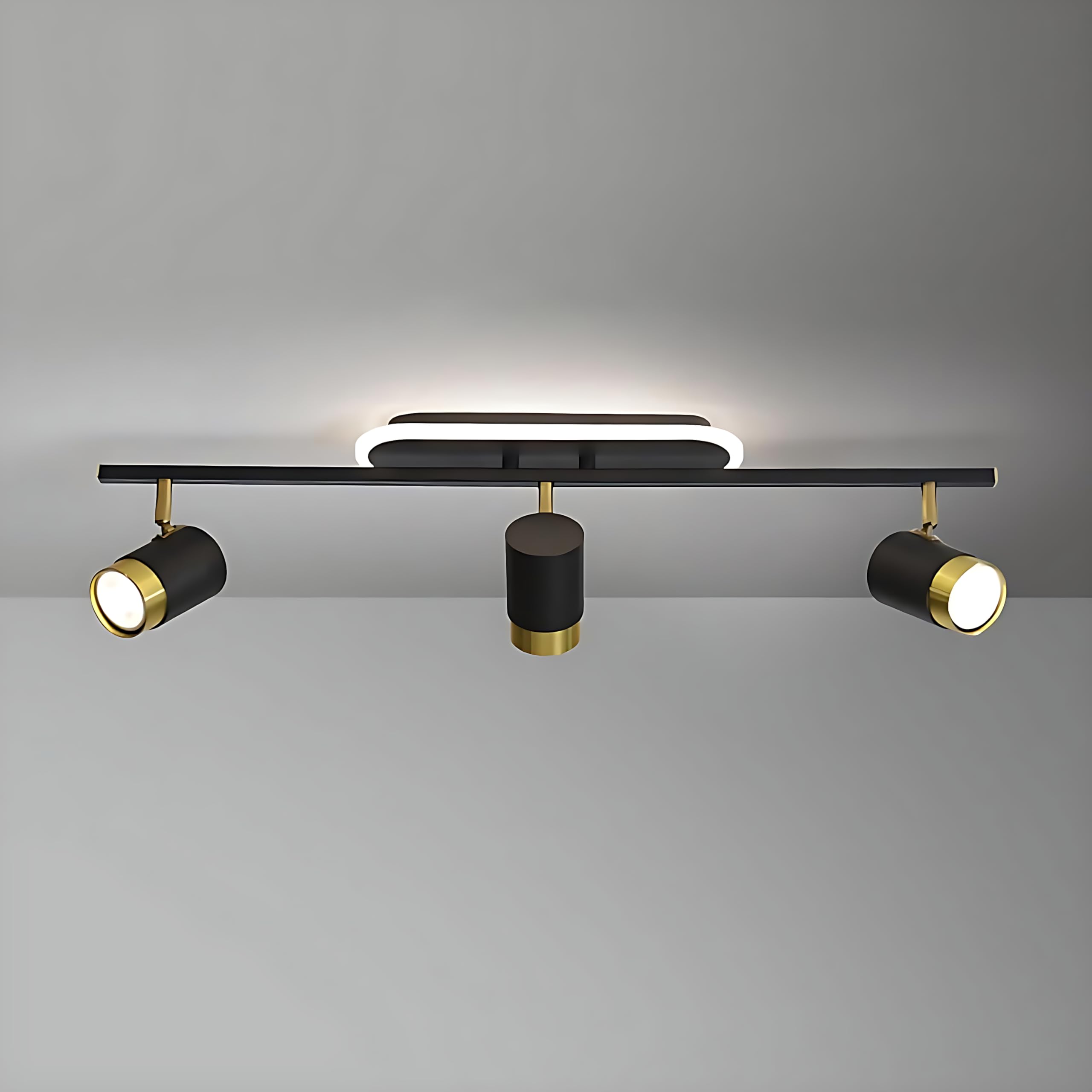 NAVAM CREATION® 3-Light LED Ceiling Spotlight | 3-Color Adjustable (Warm, Neutral, Cool White) | Modern Black & Gold Light with Rotating Heads | Living Room, Bedroom, Hallway, Office – Pack of 1-image-18