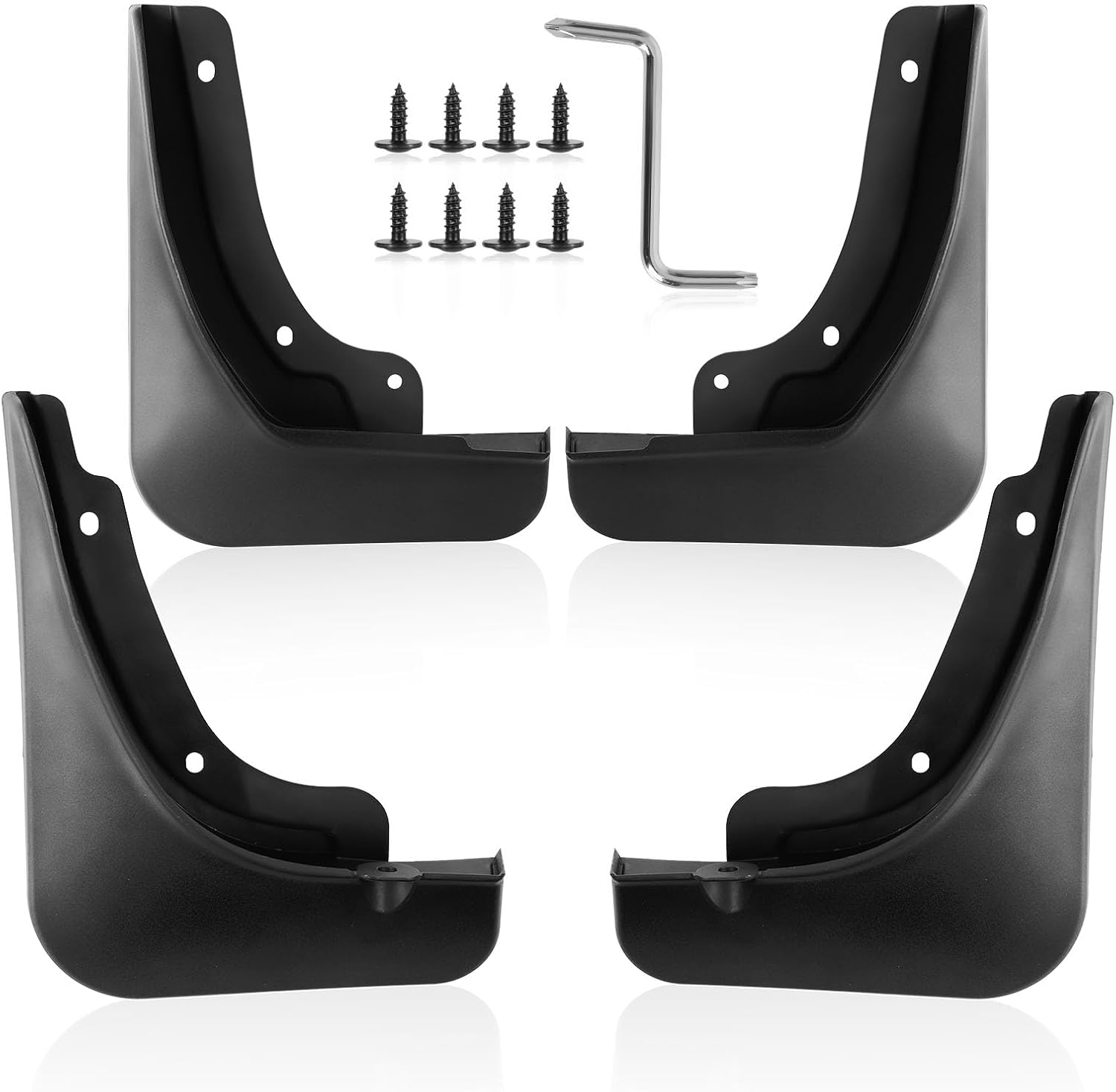 4pcs Mud Flaps Front & Rear Splash Guard Fender Mud Guard NQ5 Exterior Accessories No Drilling Required Compatible with 2023 2024 Kia Sportage