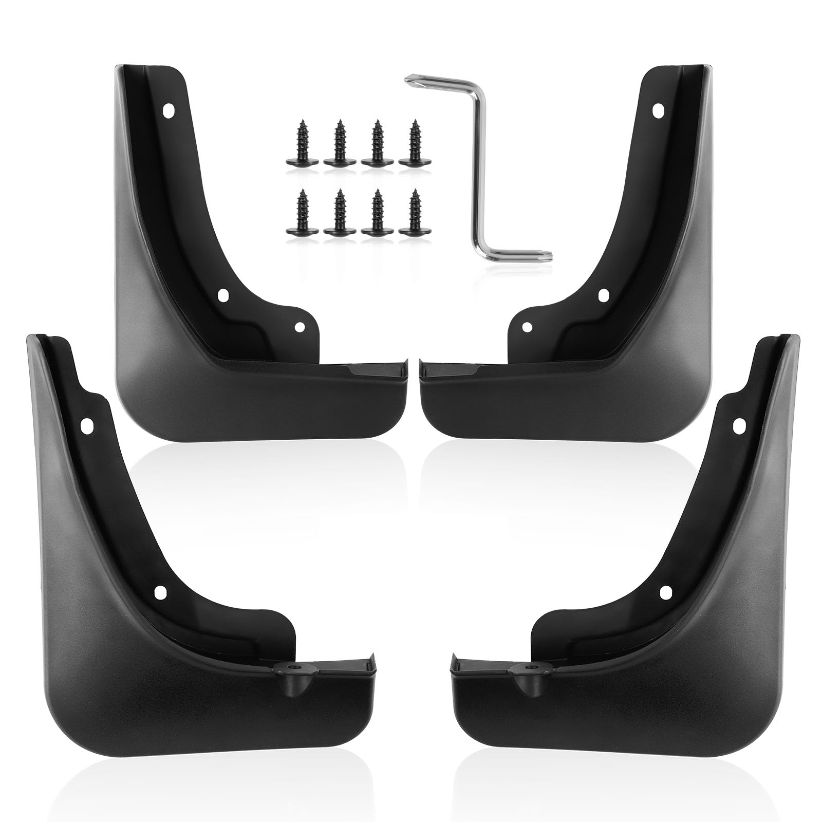 4pcs Mud Flaps Front & Rear Splash Guard Fender Mud Guard NQ5 Exterior Accessories No Drilling Required Compatible with 2023 2024 Kia Sportage