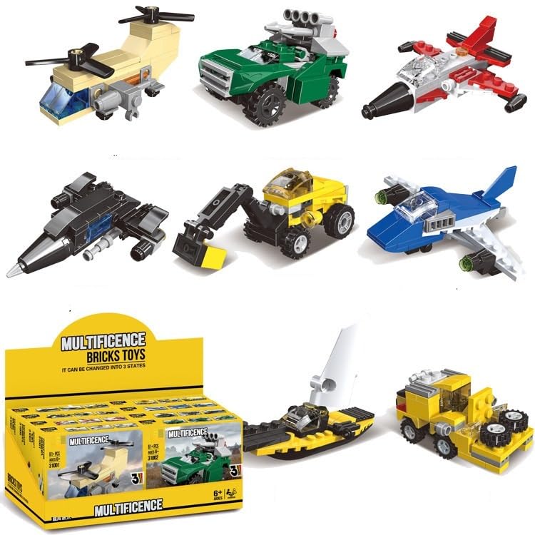 Image of Bestie toys 3 in 1 Architect Suprise Theme Series There are 8 Different Themes in Block Construction Random Theme Will be Send As per Stock (Suprise Blocks Pack of 1)