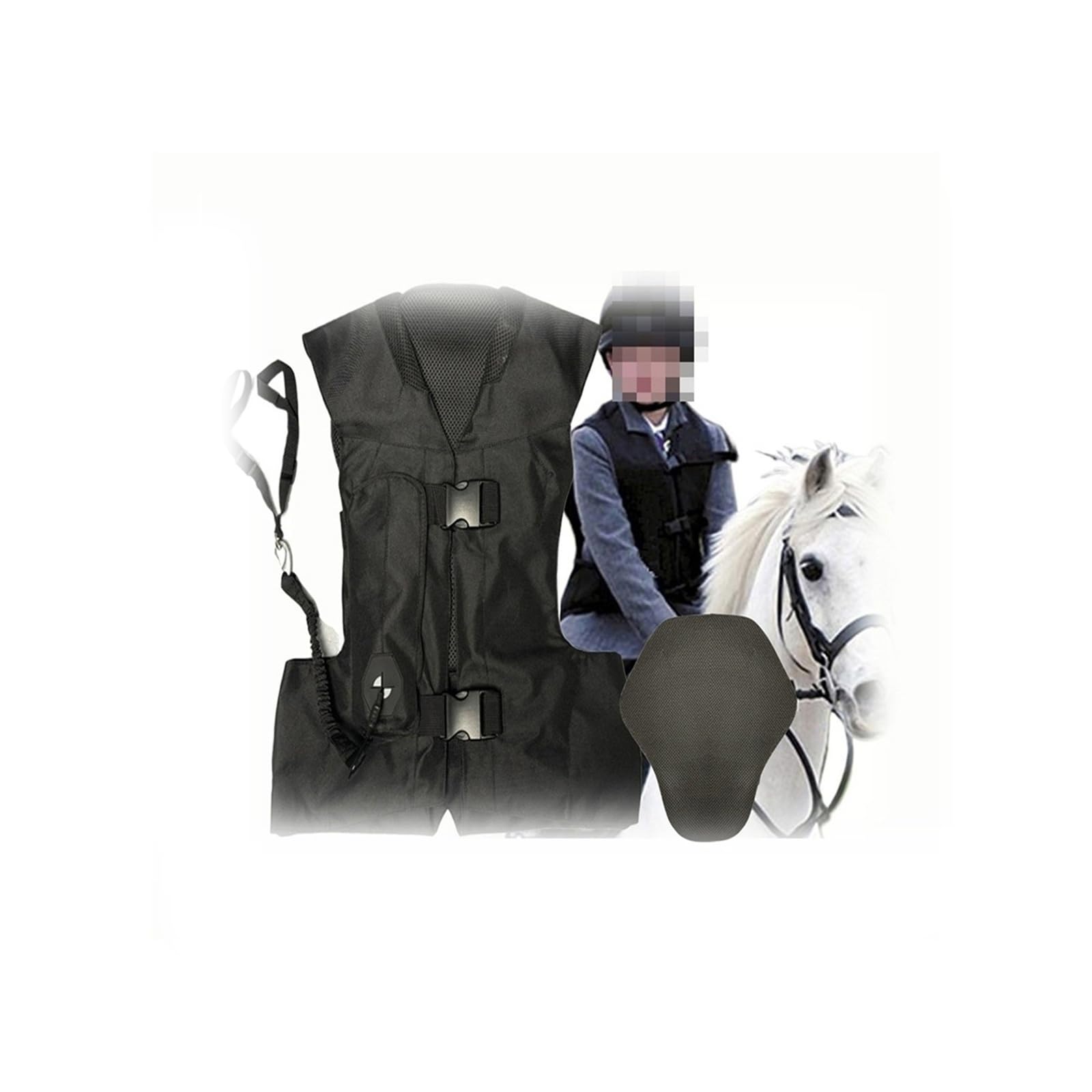 Reiten -Airbag -Weste for Kinder Reiter -Karosserie -Airbagjacke Wiederverwendbar/einfach Zu Reinigen/einstellbare Größe