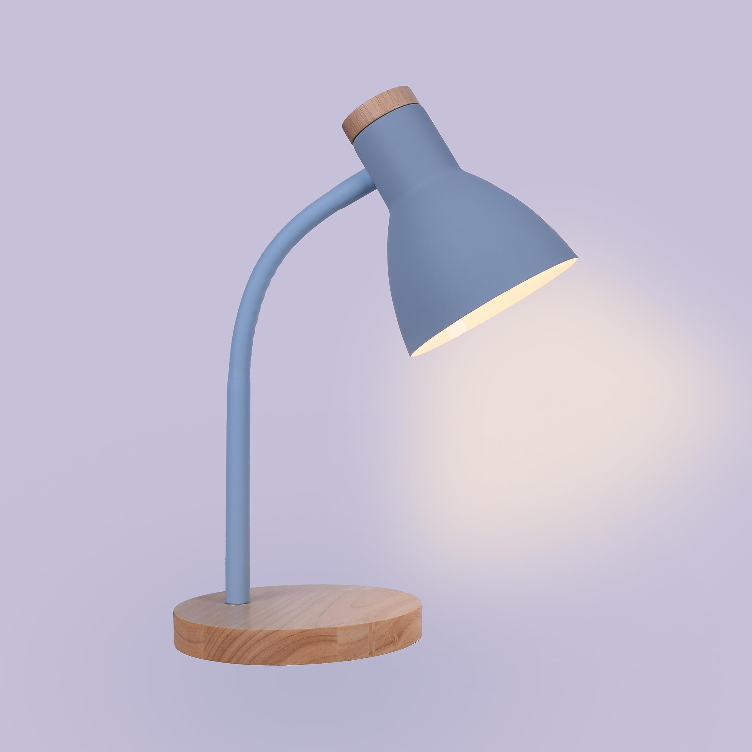 Lampada Da Scrivania Flexo ARGOS - Con Braccio Flessibile E Base In Legno, Per Lettura E Lavoro - Foto 7