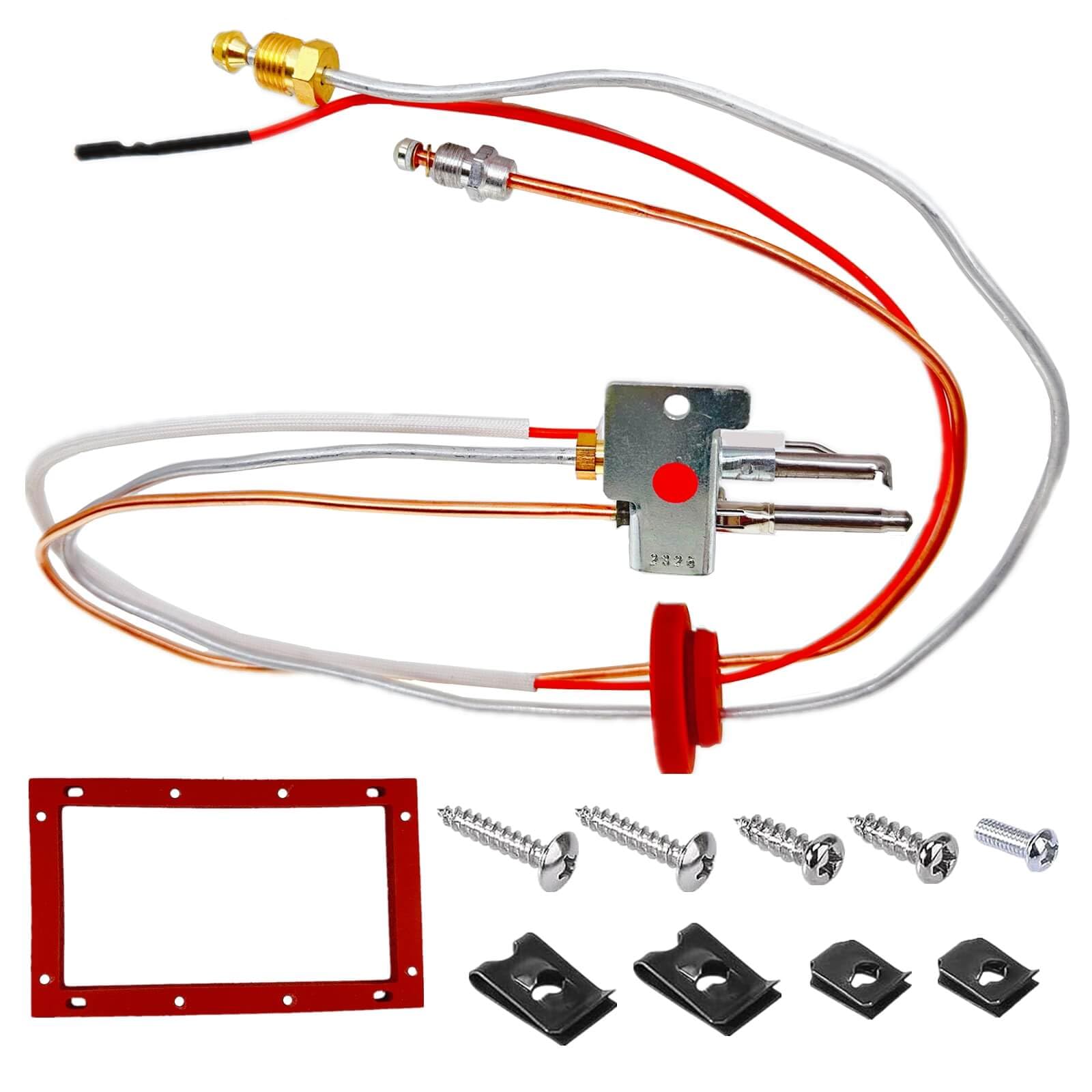 Upgrade Pilot and Igniter Assembly Replacement Kit SP20075,for Natural Gas Water Heater, Compatible with Rheem, PROTECH, GE,Richmond Water Heater Parts,Water Heater Pilot Assembly for Natural Gas
