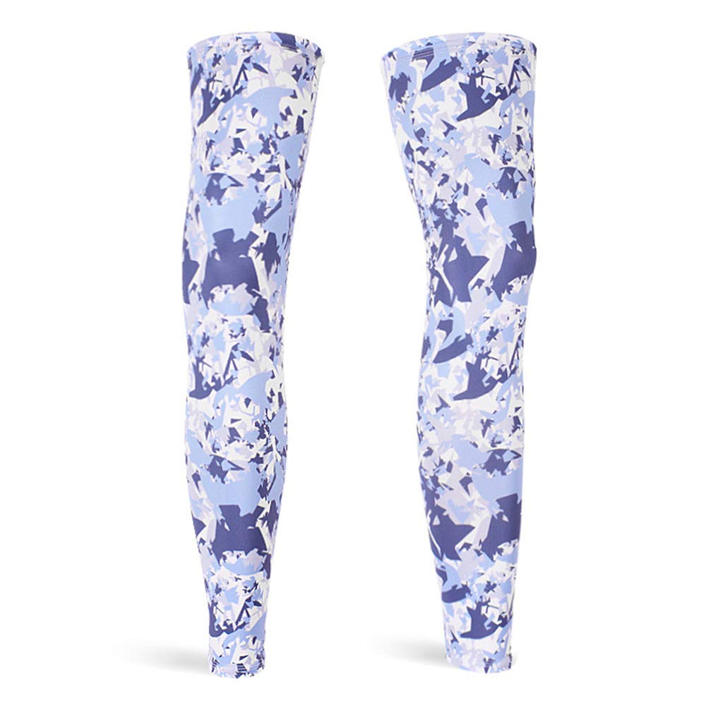 Leg Warmers - Calentadores de pierna para ciclismo, protección UV UPF50+, seda helada, enfriamiento, calentadores de piernas para hombre y mujer (un par)