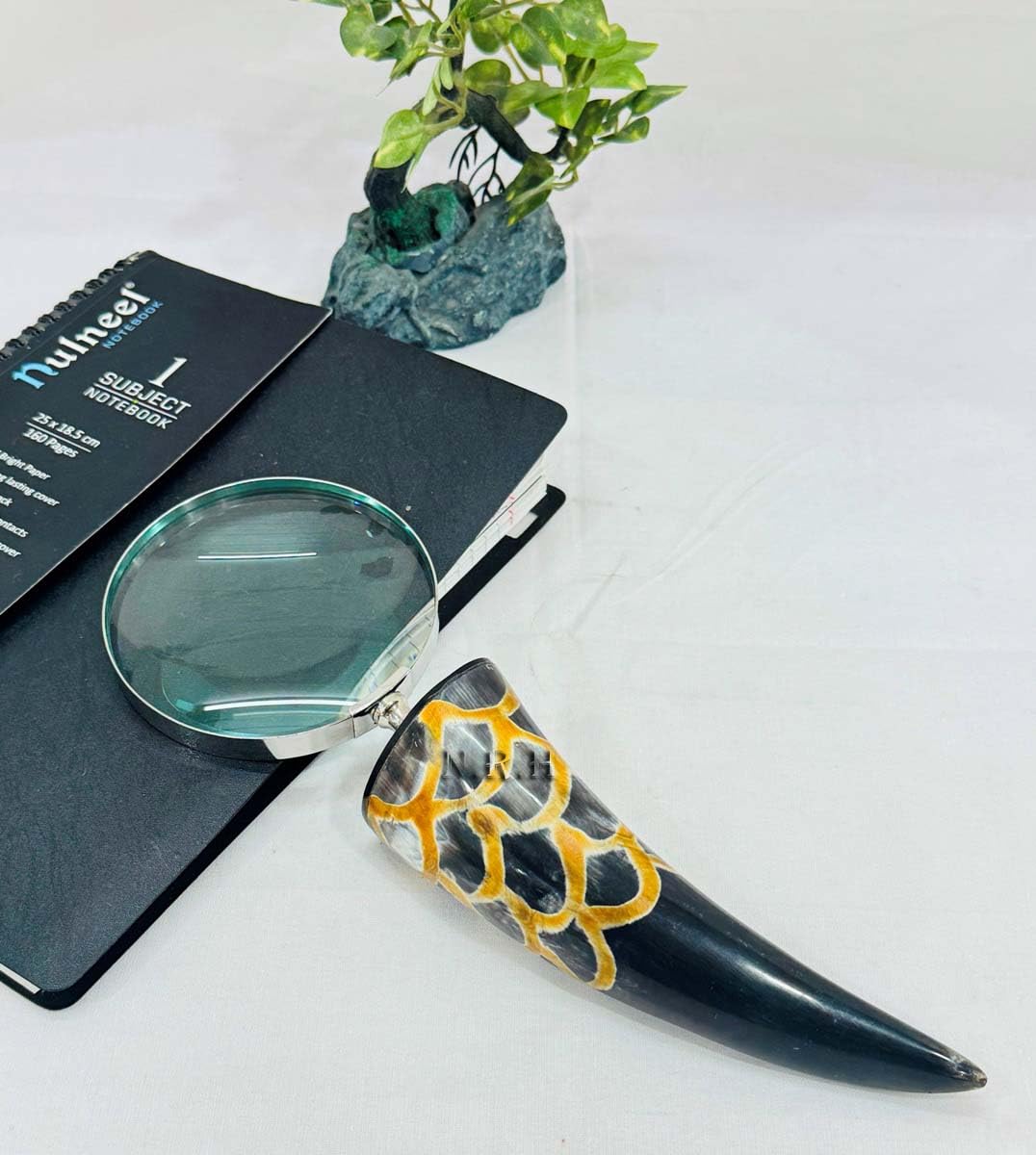 Lente d'ingrandimento a corno - Look unico dei vichinghi per lettura, oggetti da collezione e decorazioni