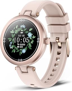 DOOK Smart Watch for Women, 1.09" Touch Screen Smartwatch, IP68 Waterproof Fitness Tracker with Heart Rate Monitor and Sleep Monitor, Activity Tracker with Pedometer for Android IOS(Color:Pink)