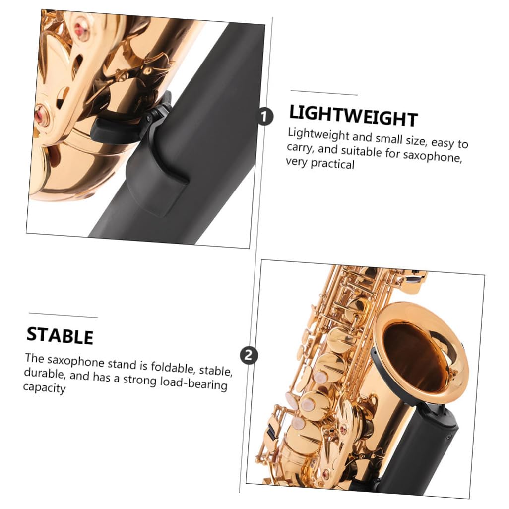 Abaodam Faltbarer Tenor Saxophonständer Stabile Halterung aus Langlebigem Material mit Silikonpolsterung für Zuhause oder Unterwegs Perfektes für Musiker