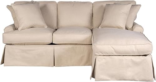 Miniatura 2 de Sunset Trading Horizon T-Cushion - Funda de sofá seccional de tela en color marrón