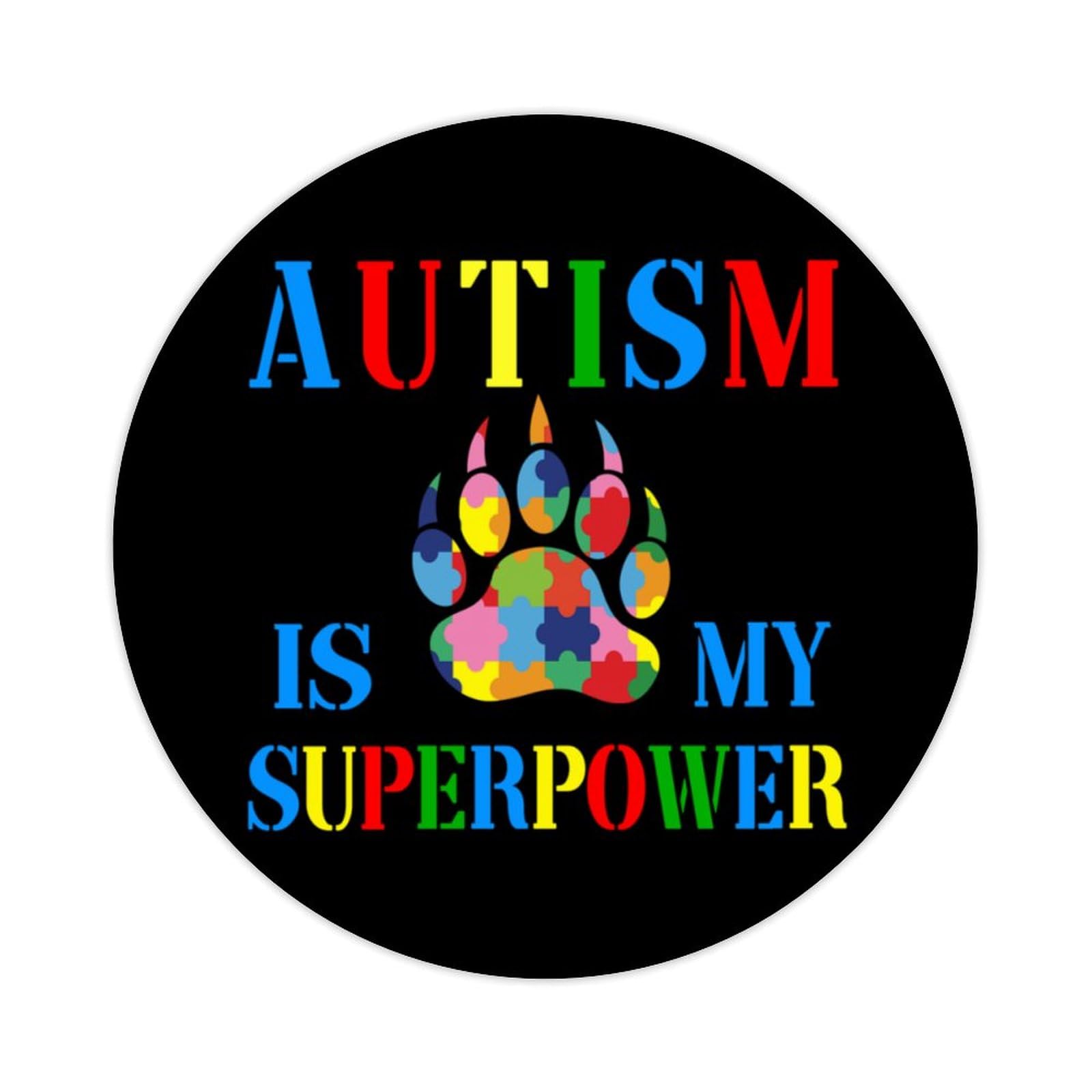 Zyadsinoudor Autism is My Superpower Stickers 50 Pcs Autism Puzzle Vinyl Decal Sticker Autism Life Durable Sticker Vinyl Sticker for Bike Bumper Suitcase Luggage Car Laptop Bumper 2inch, s2rjulrfyohd