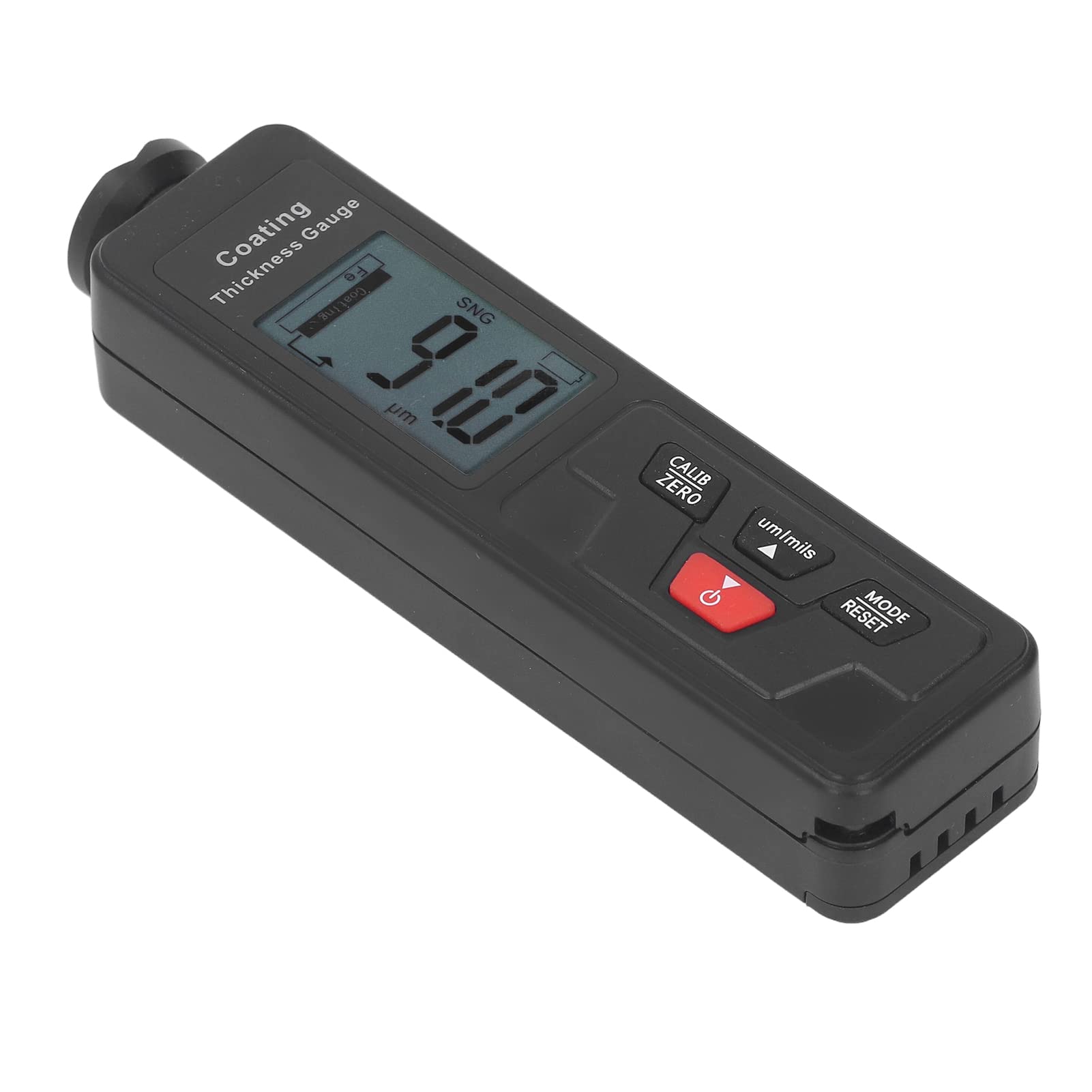 Miernik Grubości Lakieru Cyfrowy Miernik Grubości Powłoki ABS Od 0 do 1500 um Rozdzielczość 0,1 um Automatyczne Wykrywanie Fe NF z Wyświetlaczem LCD do Kontroli Samochodów Motoryzacja