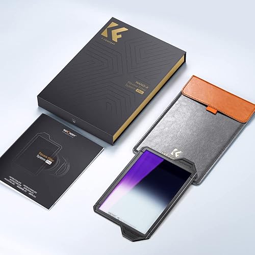 Miniatura 9 de K&F Concept X-PRO - Filtro cuadrado suave GND8 (3 paradas), revestimiento de 36 capas, filtro de densidad neutra graduado suave para lente de cámara