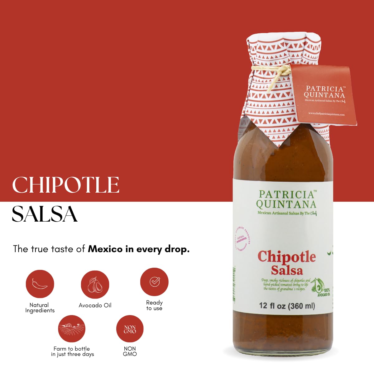 Amazon.com: Patricia Quintana Chipotle Salsa- Authentic Artisanal