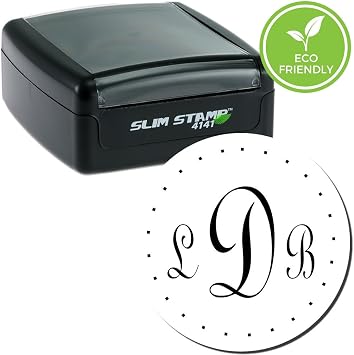 Slim Slim Three Typo Uptight Monogram Stamp