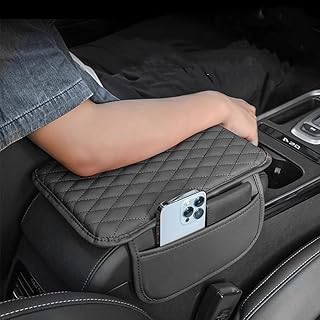 Sponsored You’re seeing this ad based on the product’s relevance to your search query.Learn more about this advertisement MIOLOE Car Armrest Cover, Universal Leather Car Centre Console Cover, Memory Foam Armrest Cover, Cushion with Organiser Pockets, Car Interior Accessories (Black, Standard)