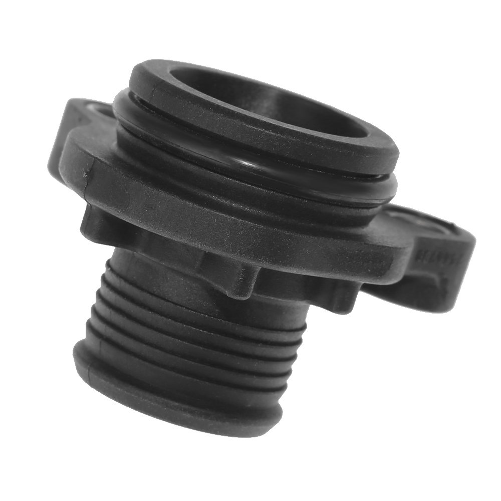 SIKUAI - Raccordo per tubo dell'acqua, accessori di ricambio per motore BMW N54 335i 335xi 135i, N53 motore 325i 330i 525i 525xi 528i 528xi 530i 530xi 2006-2010, N20 N52 N55, argento
