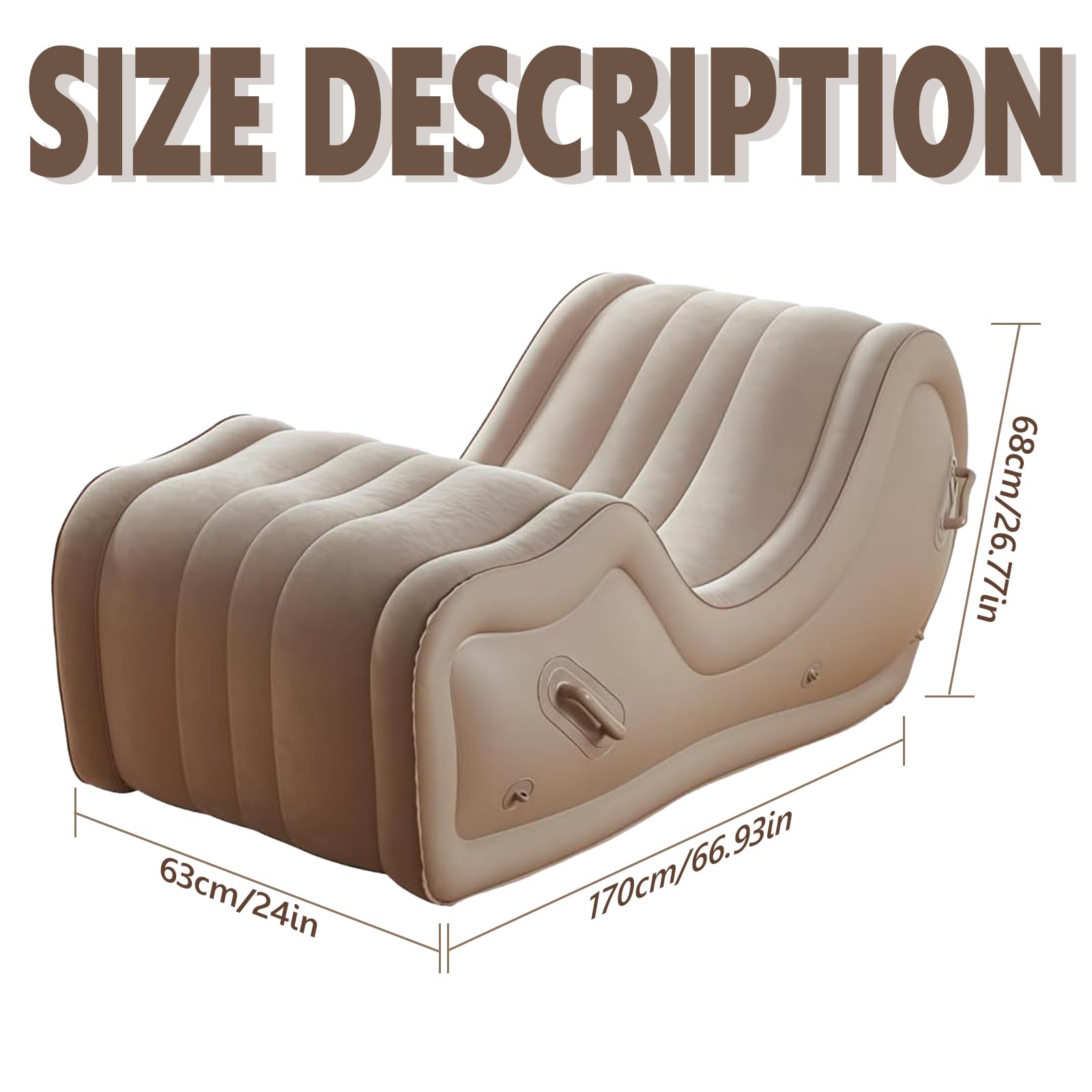 Sofá Sexual Inflable con Bomba Eléctrica Automática – Muebles BDSM & Bondage para Parejas – Cojín de Posicionamiento/Rampa de Cama Erótica – Juegos SM para Adultos Mujeres & Hombres