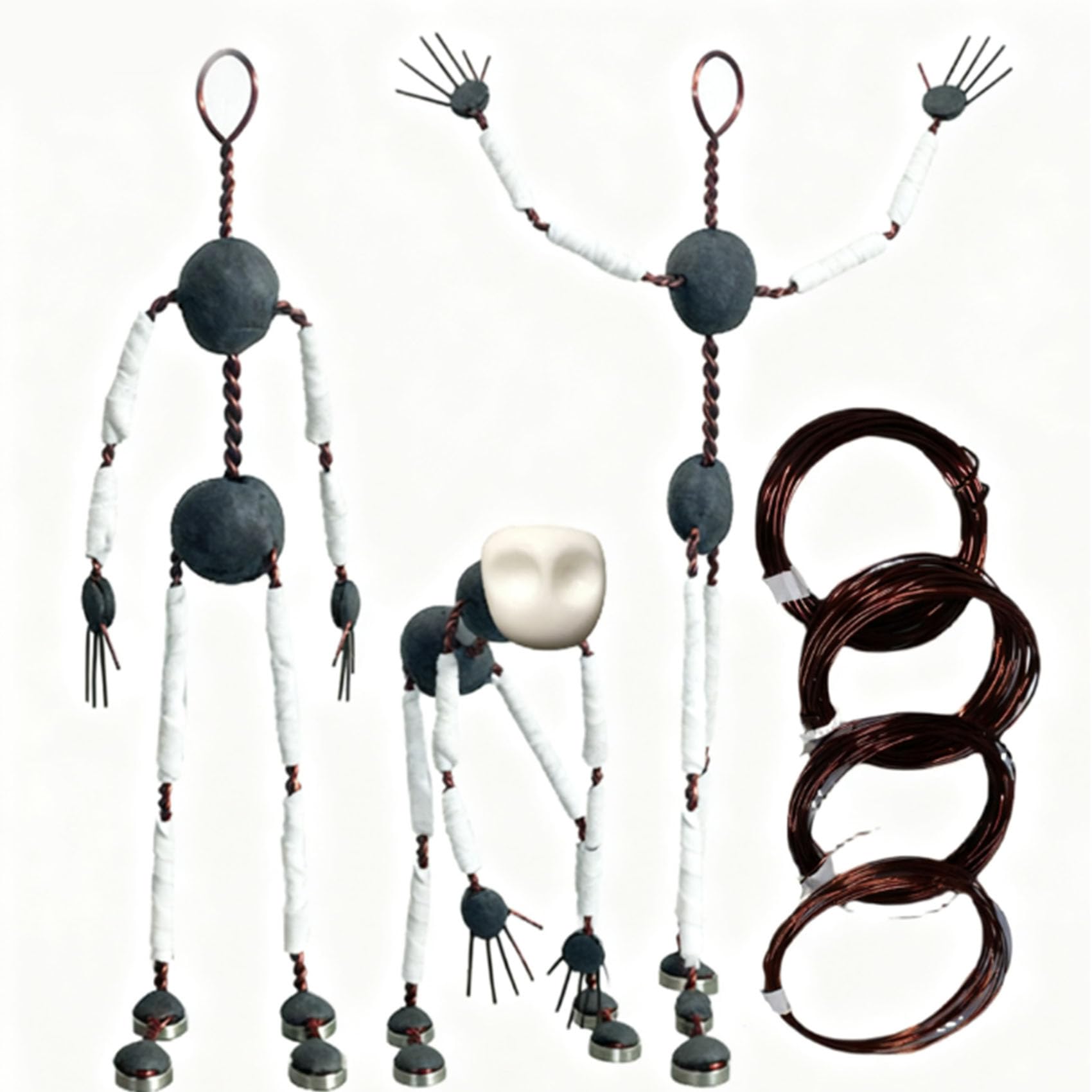 Zestaw Armatury do Animacji Poklatkowej 12CM-20CM Metalowa Figura Lalki Szczęki Łatwy Montaż do Projektowania Postaci Animacyjnych i Kreatywnej Zabawy