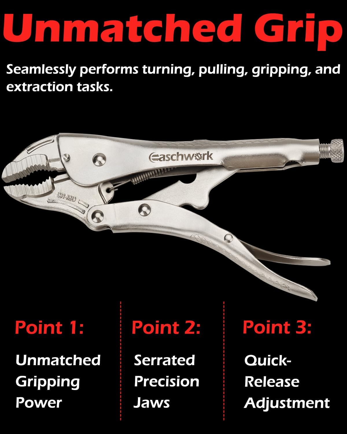 Locking Pliers Slide Hammer Puller with Quick Release Swivel Connector for Nail Bolt Pin Seal CV Axle Removal Tool,Silver