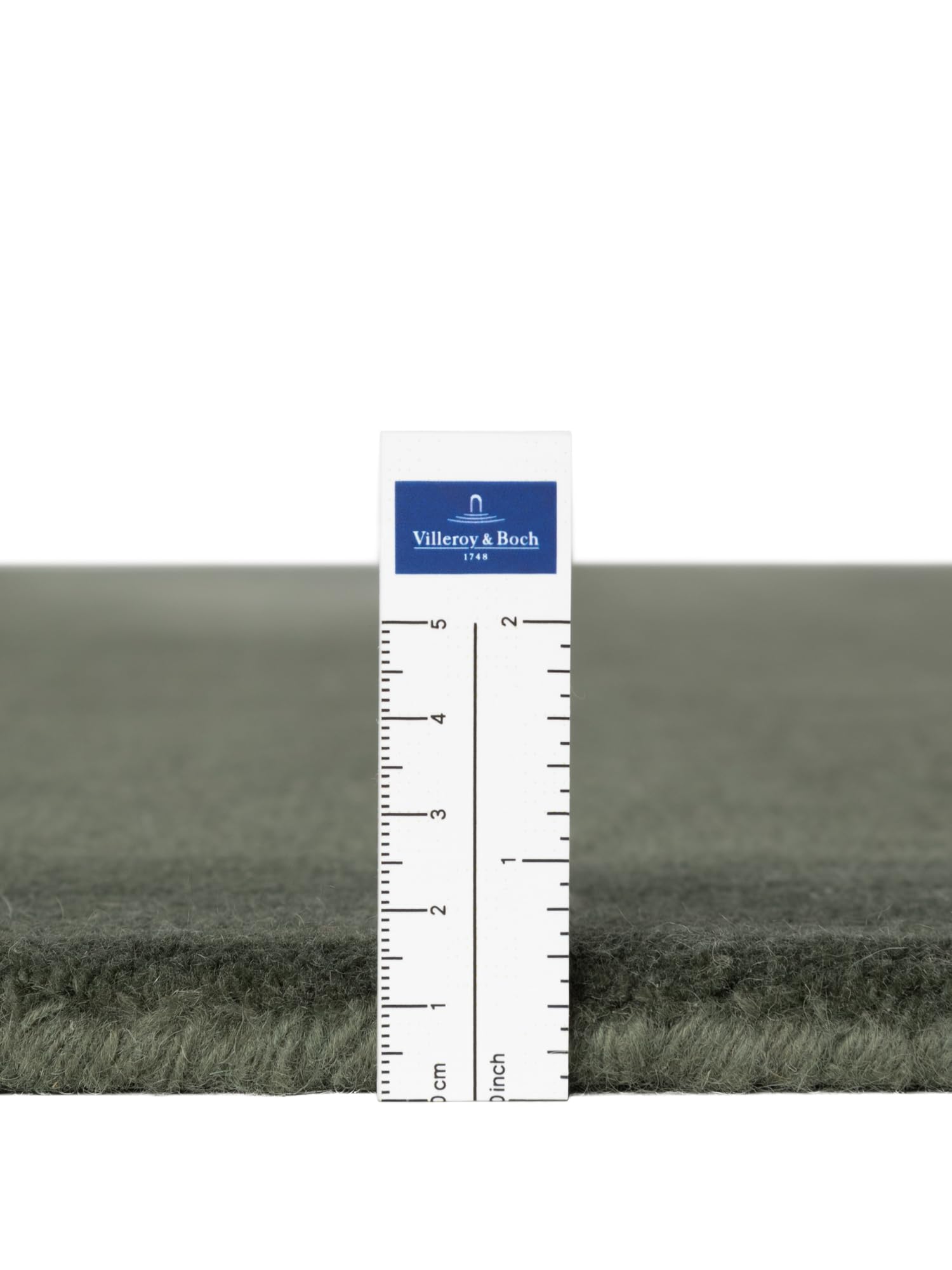 Villeroy & Boch Wollteppich Kivi Rund - Weicher Natur Wohnzimmerteppich mit Bordüre, Handgemacht & Natürlich, Modernes Design für Wohnzimmer, Schlafzimmer, Esszimmer, Flur - Natur Grün, Ø 150 cm