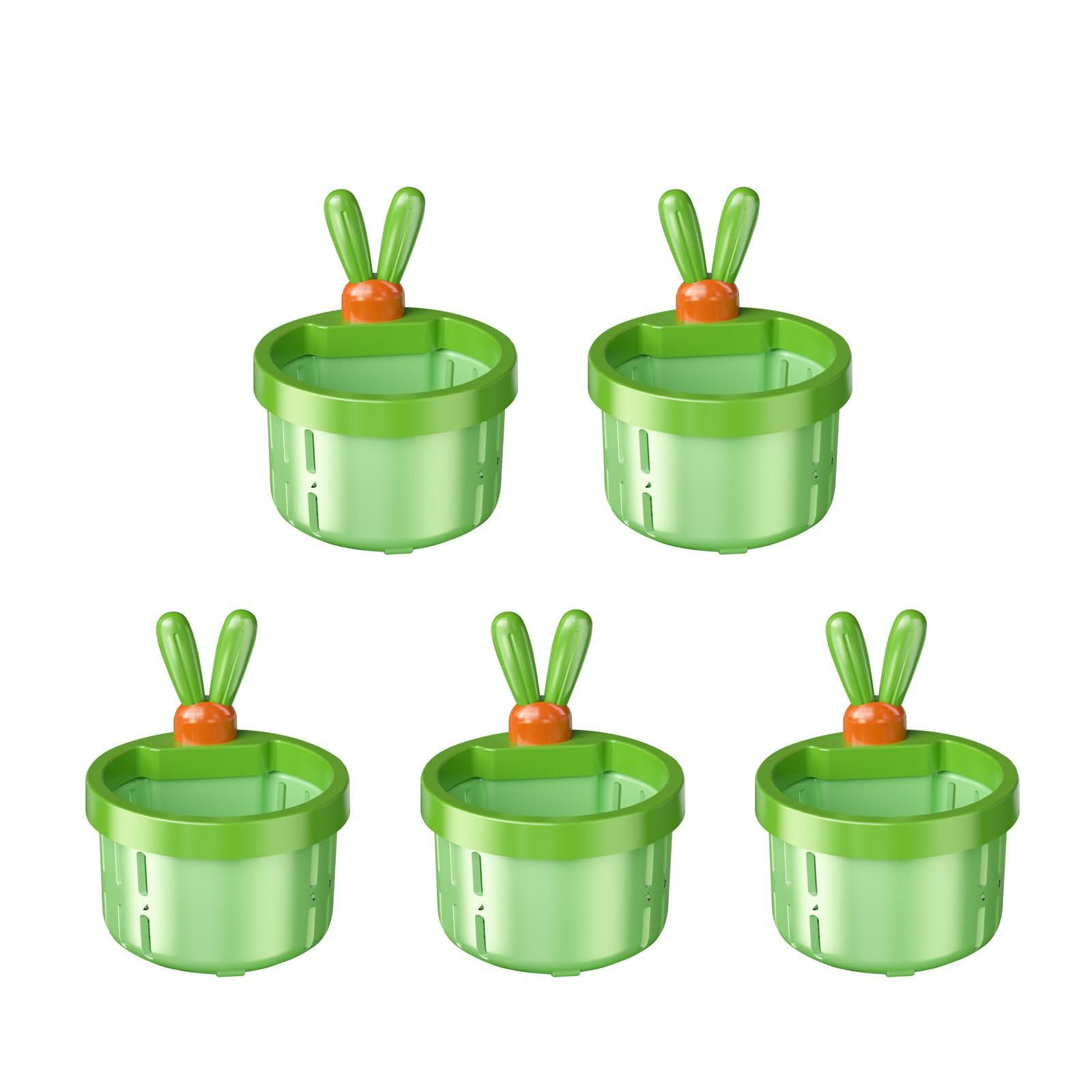 Xinsheinelry 5PCS Stylish Rabbits Sink for Kitchen with Sturdy ABS Construction and User Friendly Efficient Design Drain Catcher for Sink