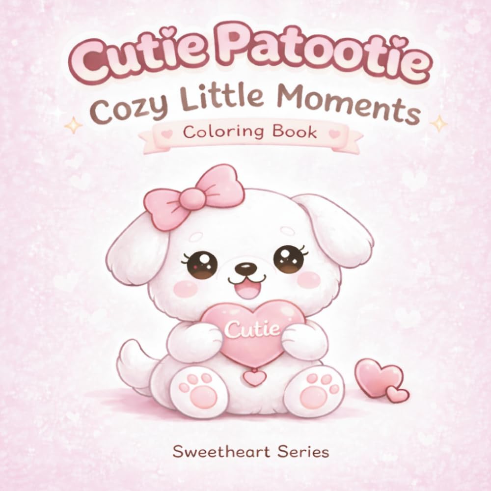 Cutie Patootie: Cozy Little Moments: A Relaxing Kawaii-Inspired Art Experience for Stress Relief, Mindful Creativity, and Gentle Self-Care for Teens & Adults (SWEETHEART SERIES)