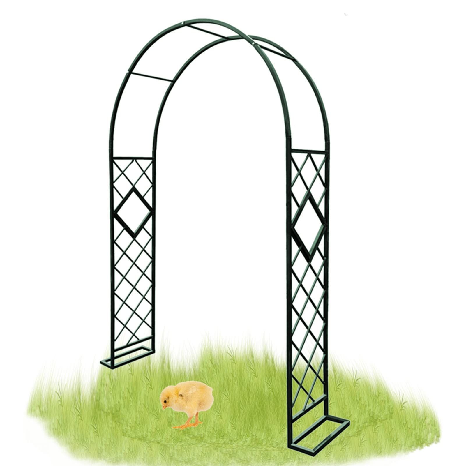 Metalowa kratka ogrodowa do roślin pnących, odporna na warunki atmosferyczne i stabilna, 140–380 cm, regulowany rozmiar, zielona, wsparcie na zewnątrz, do winorośli, kwiatów i warzyw