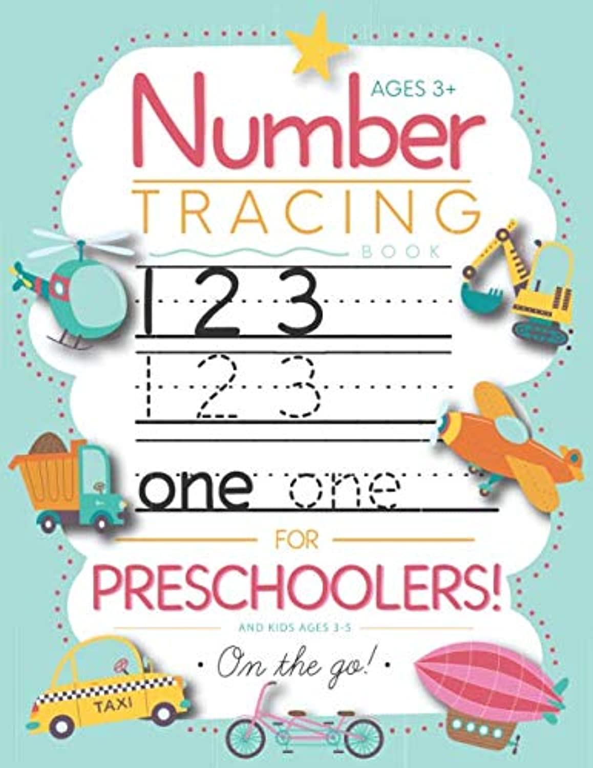 CREATESPACE Number Tracing Book for Preschoolers and Kids Ages 3-5: Trace Numbers Practice Workbook Pre K, Kindergarten 3-5 (Math Activity Book)